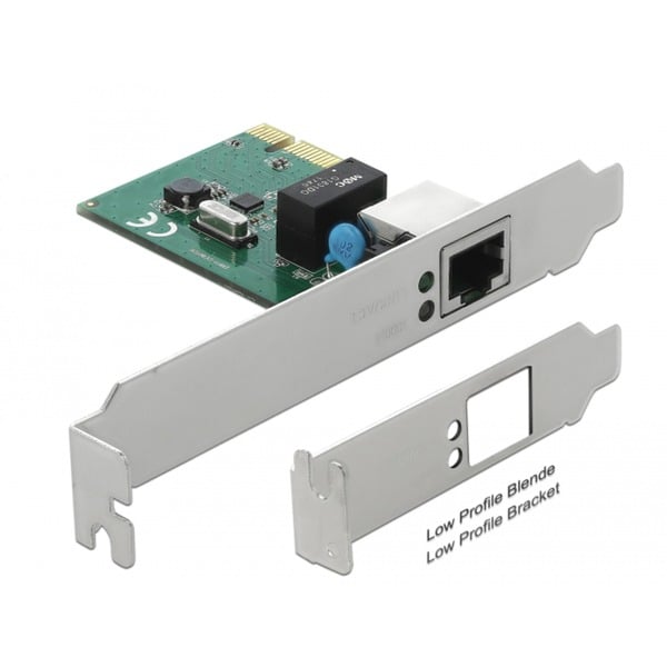 DeLOCK PCIe x1 Karte auf 1 x Gigabit LAN, adaptateur réseau - DeLOCK