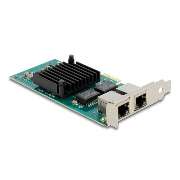 DeLOCK PCIe x1 auf 2x RJ45 Gbit, adaptateur réseau - DeLOCK - vue 2