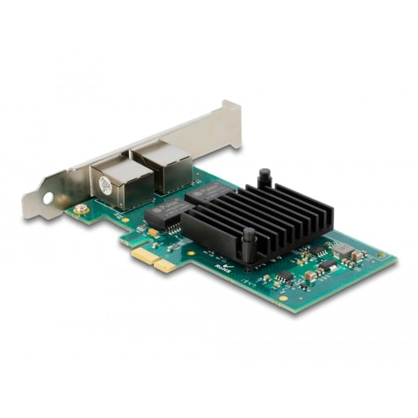 DeLOCK PCIe x1 auf 2x RJ45 Gbit, adaptateur réseau - DeLOCK - vue 3