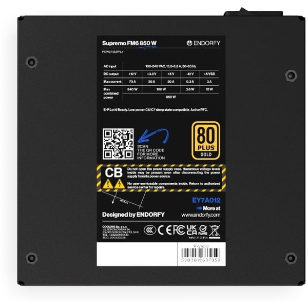 ENDORFY Supremo FM6 850 W, alimentation PC - ENDORFY - vue 11
