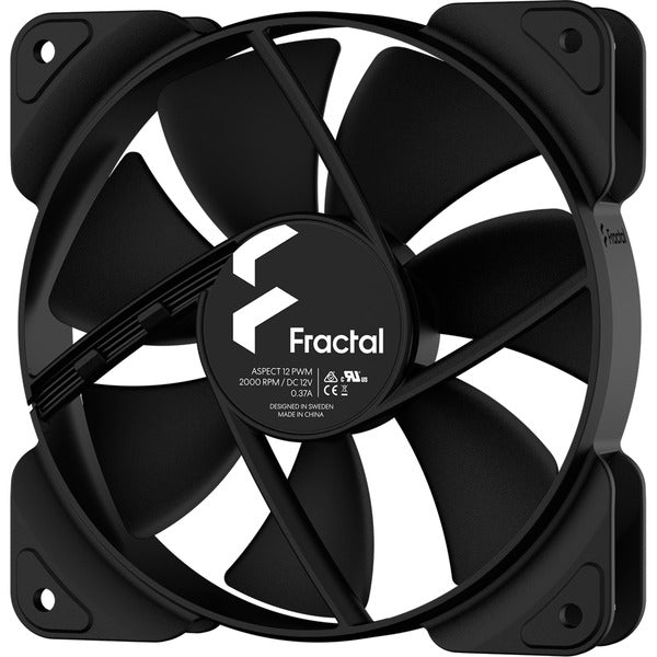 Fractal Design Aspect 12 PWM Black, Gehäuselüfter - Fractal Design - vue 2