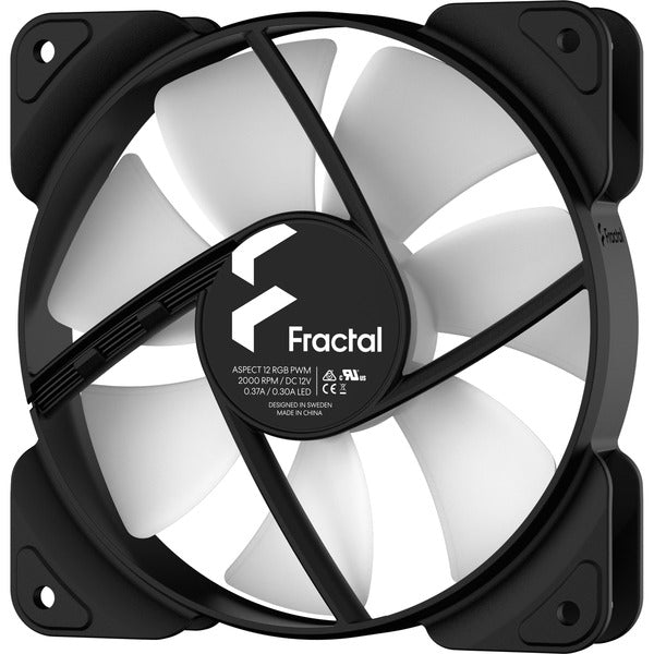 Fractal Design Aspect 12 RGB PWM Black Frame, Gehäuselüfter - Fractal Design - vue 3