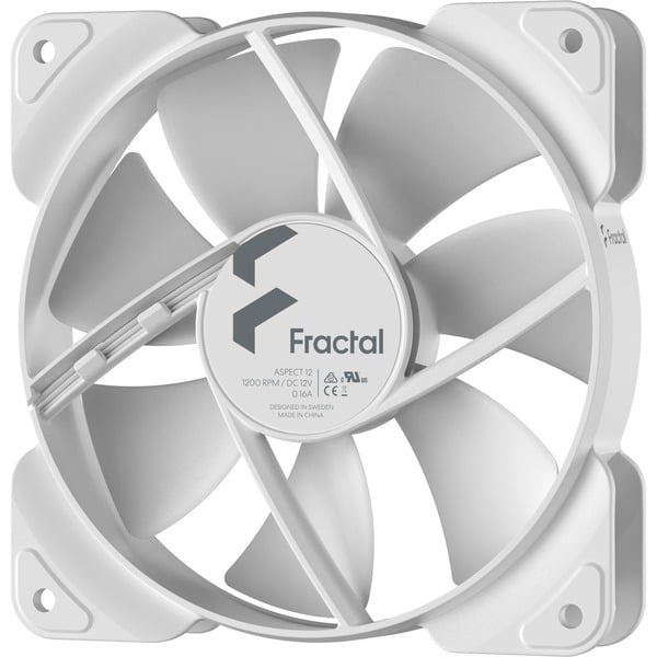 Fractal Design Aspect 12 White, Gehäuselüfter - Fractal Design - vue 2