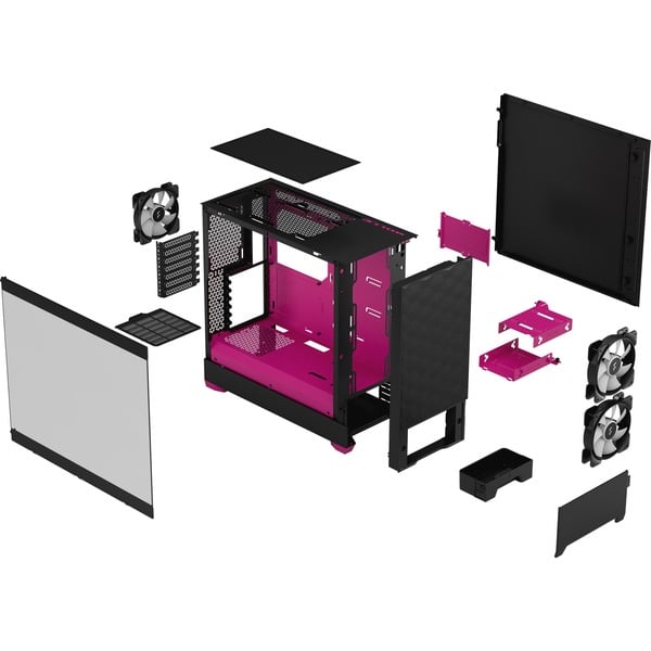 Fractal Design Pop Air RGB Magenta Core TG Clear Tint, Tower-Gehäuse - Fractal Design - vue 12