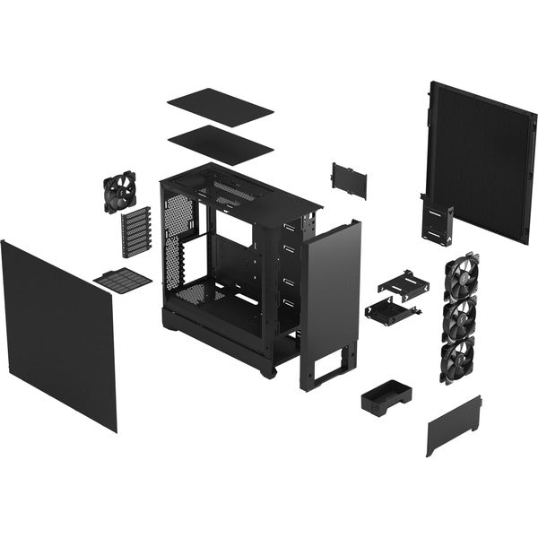 Fractal Design Pop XL Silent Black Solid, Big-Tower-Gehäuse - Fractal Design - vue 12