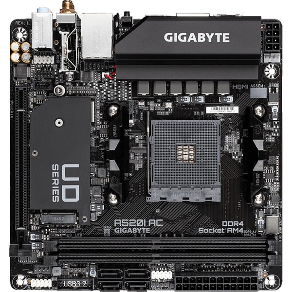 GIGABYTE A520I AC, carte mère - GIGABYTE - vue 2