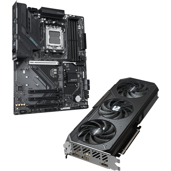 GIGABYTE AMD Radeon RX 9060 XT GAMING OC 16GB + B850 GAMING WIFI6, kit upgrade PC - GIGABYTE - vue 2