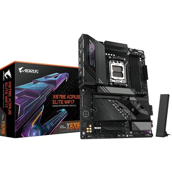 GIGABYTE AMD Upgrade Radeon RX 9070 XT Gaming OC + X870E AORUS ELITE WIFI7, kit upgrade PC - GIGABYTE - vue 3