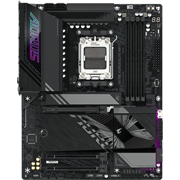 GIGABYTE AMD Upgrade Radeon RX 9070 XT Gaming OC + X870E AORUS ELITE WIFI7, kit upgrade PC - GIGABYTE - vue 5