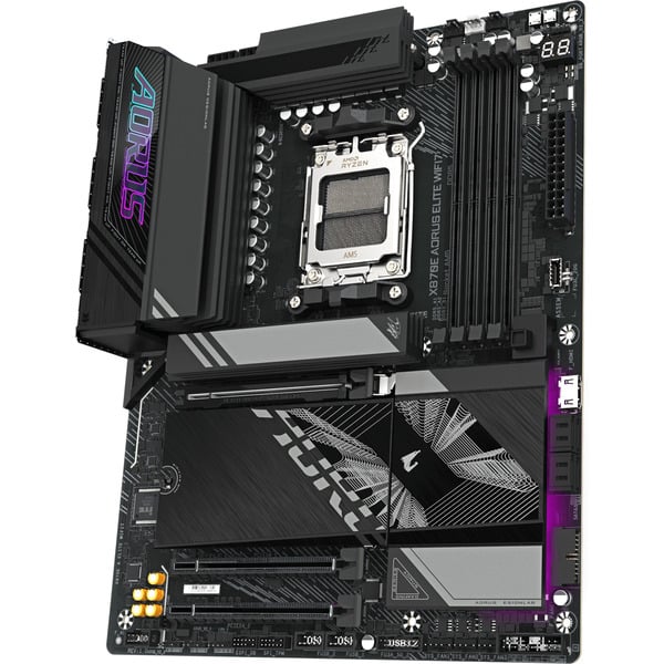GIGABYTE AMD Upgrade Radeon RX 9070 XT Gaming OC + X870E AORUS ELITE WIFI7, kit upgrade PC - GIGABYTE - vue 6