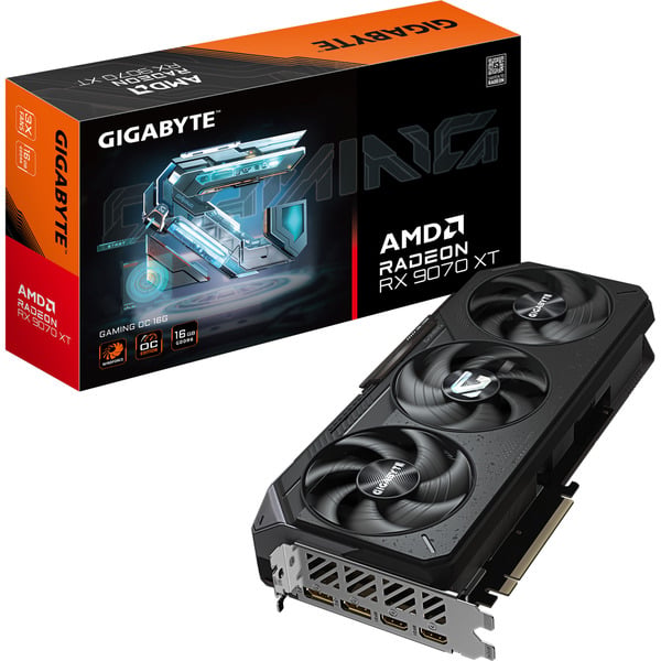 GIGABYTE AMD Upgrade Radeon RX 9070 XT Gaming OC + X870E AORUS ELITE WIFI7, kit upgrade PC - GIGABYTE - vue 9