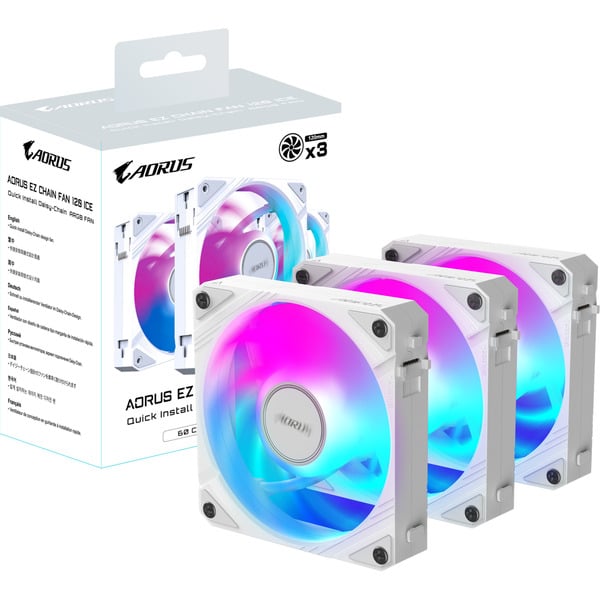 GIGABYTE AORUS EZ CHAIN FAN 120, Gehäuselüfter - GIGABYTE