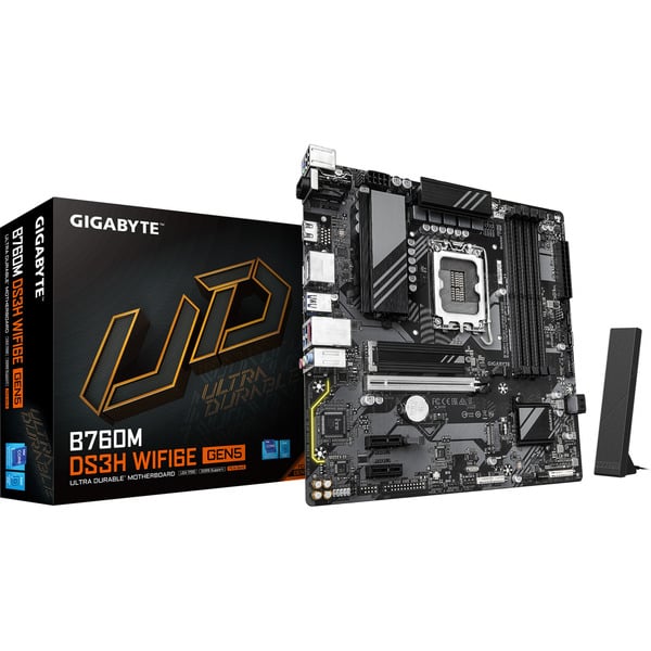 GIGABYTE B760M DS3H WIFI6E GEN5, carte mère - GIGABYTE