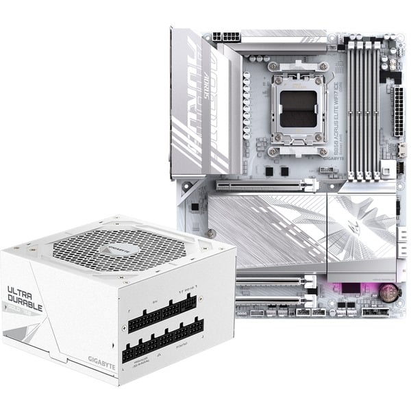 GIGABYTE B850 A ELITE WF7 ICE + GP-UD750GM PG5 ICE, kit upgrade PC - GIGABYTE