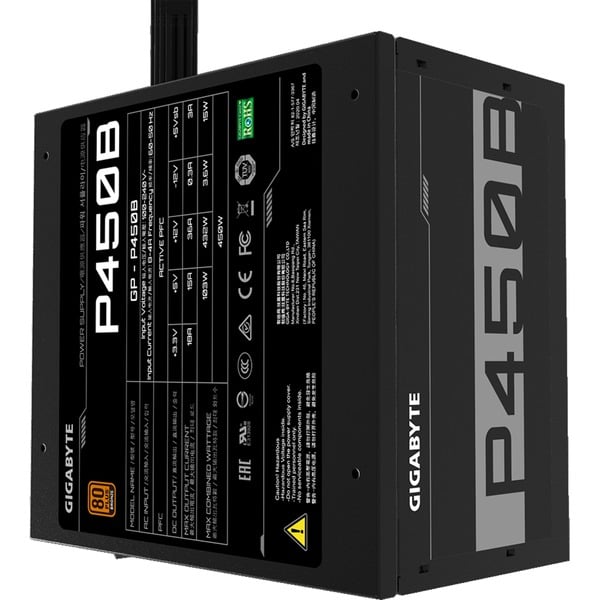 GIGABYTE GP-P450B, alimentation PC - GIGABYTE - vue 3