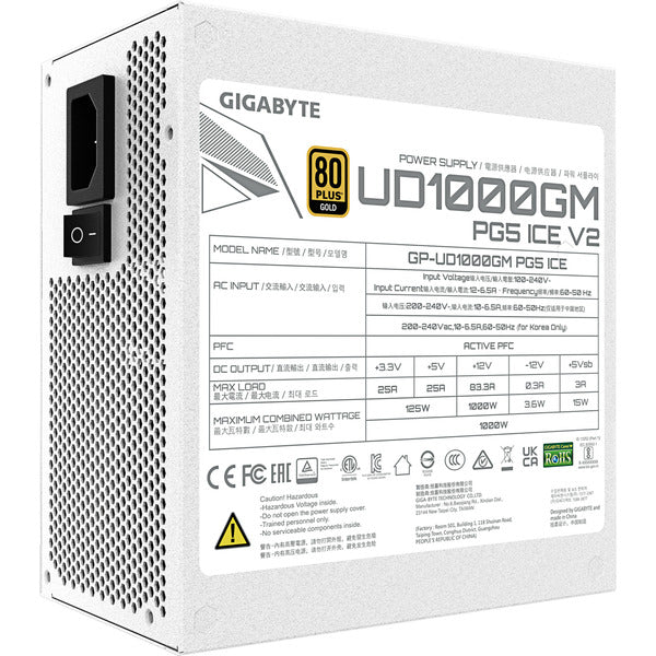 GIGABYTE GP-UD1000GM PG5 V2 ICE, alimentation PC - GIGABYTE - vue 7