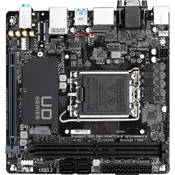 GIGABYTE H610I, carte mère - GIGABYTE - vue 3