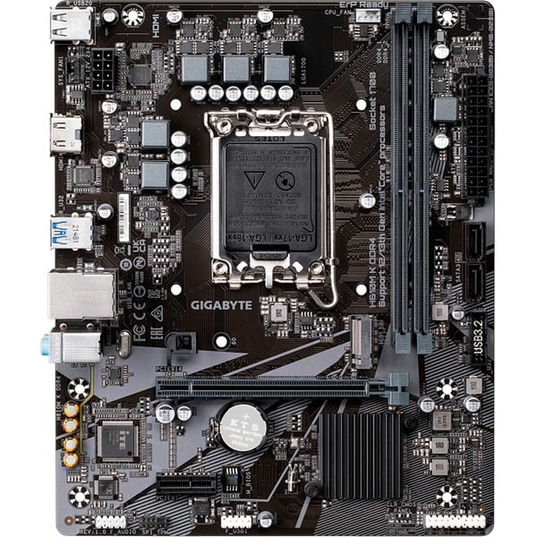 GIGABYTE H610M K DDR4, carte mère - GIGABYTE - vue 3