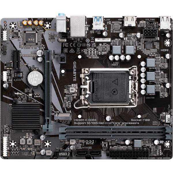 GIGABYTE H610M K DDR4, carte mère - GIGABYTE - vue 5