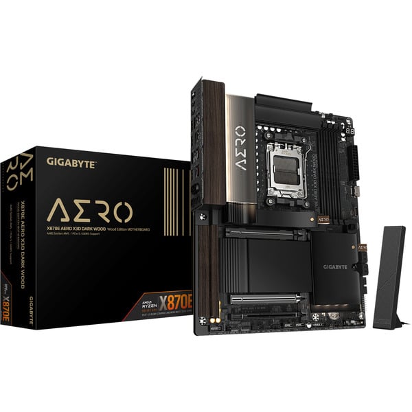GIGABYTE X870E AERO X3D DARK WOOD, carte mère - GIGABYTE