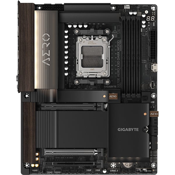 GIGABYTE X870E AERO X3D DARK WOOD, carte mère - GIGABYTE - vue 3