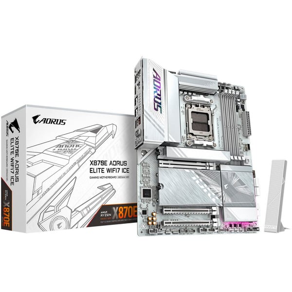 GIGABYTE X870E AORUS ELITE WIFI7 ICE, carte mère - GIGABYTE