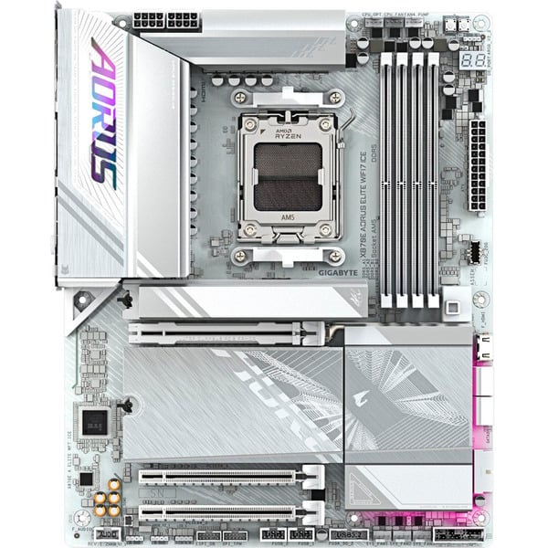 GIGABYTE X870E AORUS ELITE WIFI7 ICE, carte mère - GIGABYTE - vue 2