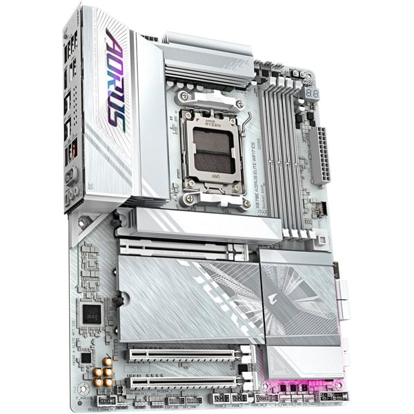 GIGABYTE X870E AORUS ELITE WIFI7 ICE, carte mère - GIGABYTE - vue 3