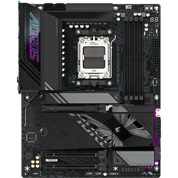 GIGABYTE X870E AORUS ELITE WIFI7, carte mère - GIGABYTE - vue 2