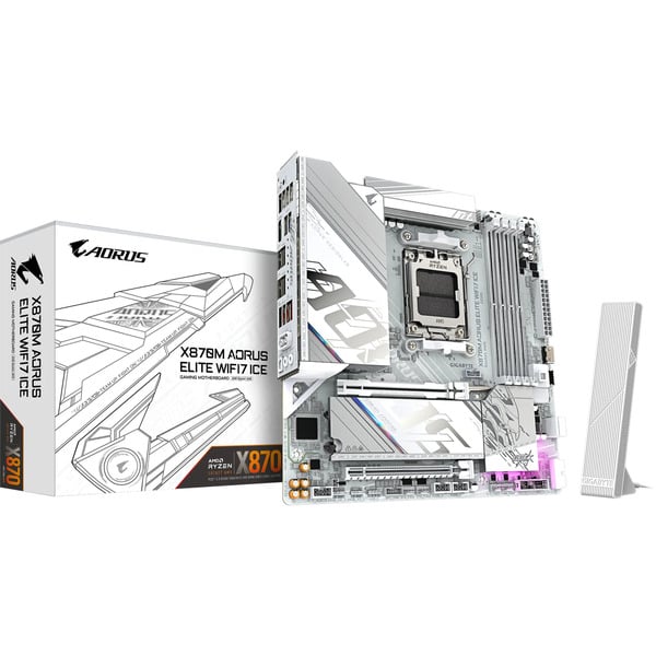 GIGABYTE X870M AORUS ELITE WIFI7 ICE, carte mère - GIGABYTE