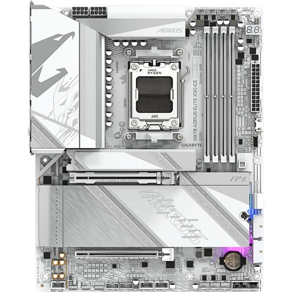 GIGABYTE X870 AORUS ELITE X3D ICE, carte mère - GIGABYTE - vue 2
