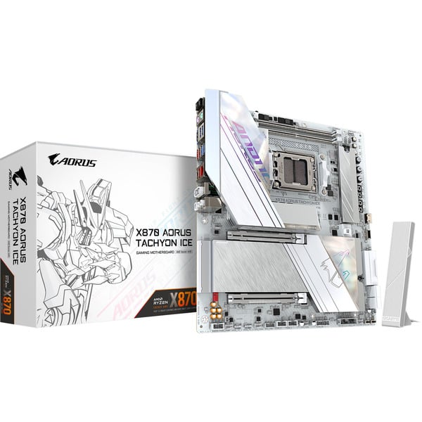 GIGABYTE X870 A TACHYON ICE + GP-AE1000PM PG5 ICE, kit upgrade PC - GIGABYTE - vue 2