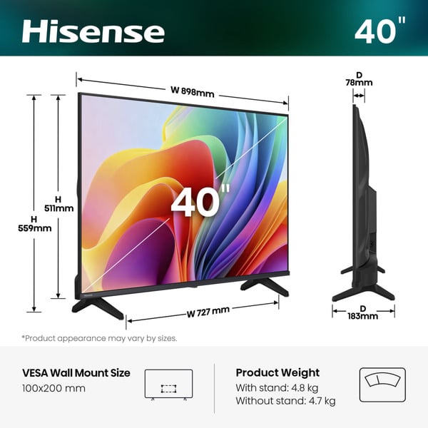 Hisense 40A49S, LED-Fernseher - Hisense - vue 11
