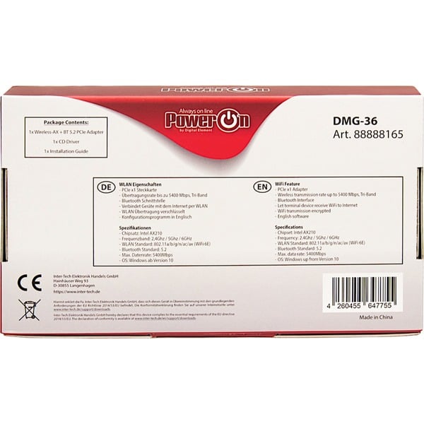 Inter-Tech DMG-36, adaptateur Wi-Fi - Inter-Tech - vue 6