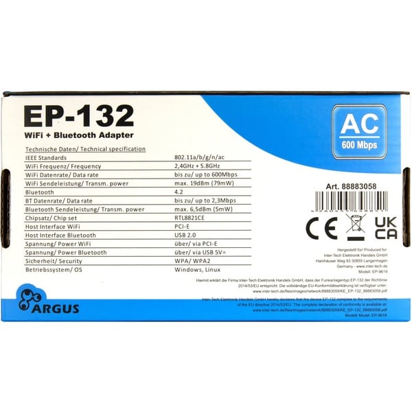 Inter-Tech EP-132, adaptateur Wi-Fi - Inter-Tech - vue 6