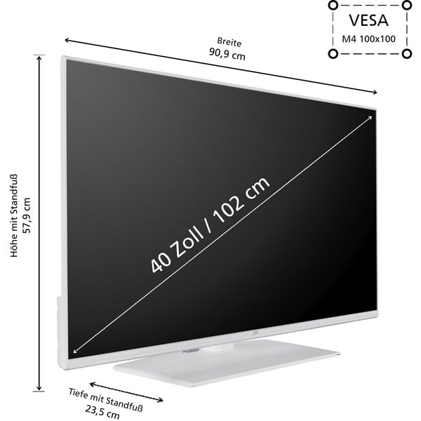 JVC LT-40VF5355W, LED-Fernseher - JVC - vue 3