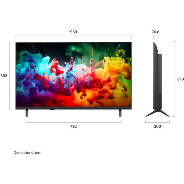LG 43QNED7EB3C, QNED-Fernseher - LG - vue 2