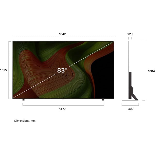 LG OLED83B59LA.AEUD evo TV, OLED-Fernseher - LG - vue 5