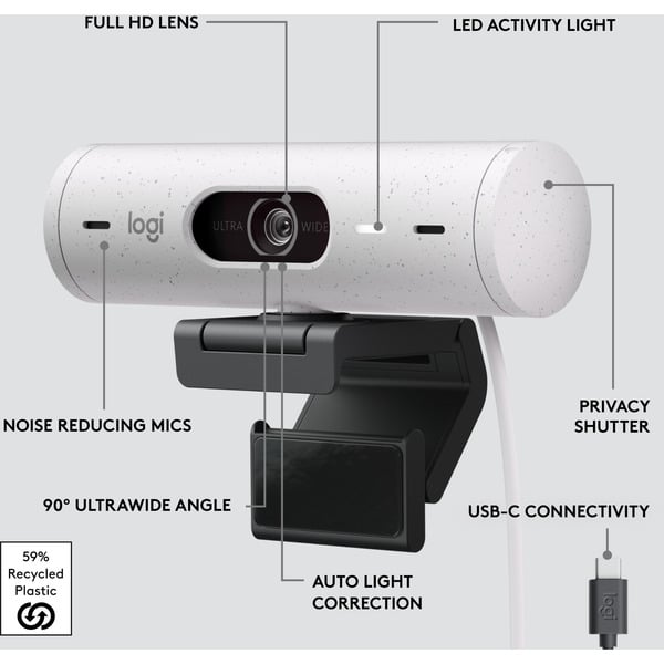 Logitech Brio 500, webcam - Logitech - vue 17