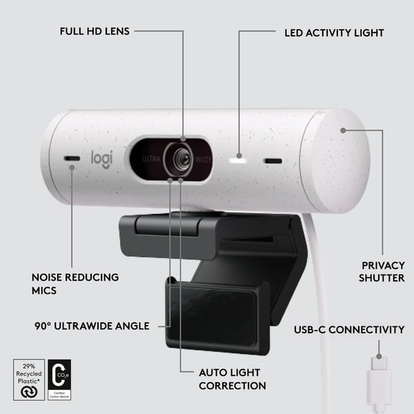 Logitech Brio 500, webcam - Logitech - vue 8
