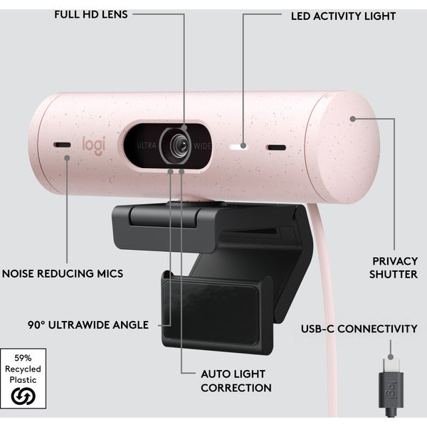 Logitech Brio 500, webcam - Logitech - vue 17