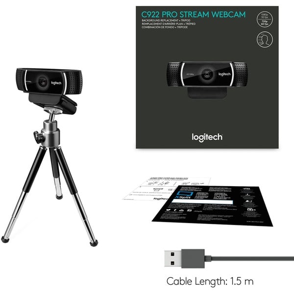 Logitech C922 Pro Stream, webcam - Logitech - vue 11