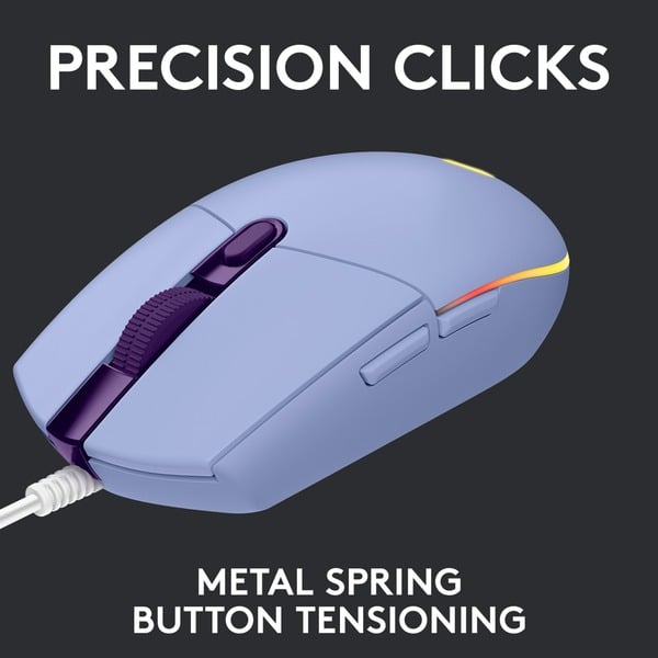 Logitech G203 LIGHTSYNC, souris gaming - vue 5
