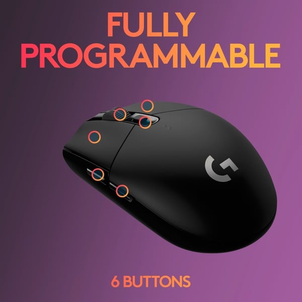 Logitech G305 LIGHTSPEED Gaming, souris gaming - vue 6