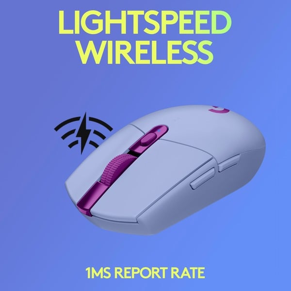 Logitech G305 LIGHTSPEED Gaming, souris gaming - vue 3