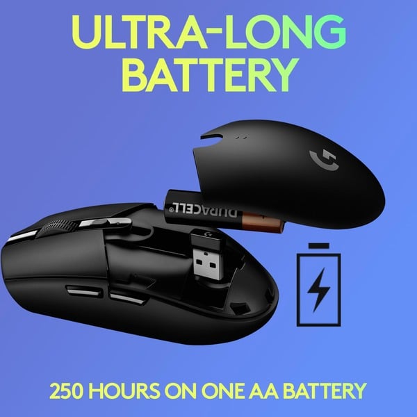 Logitech G305 LIGHTSPEED Gaming, souris gaming - vue 4