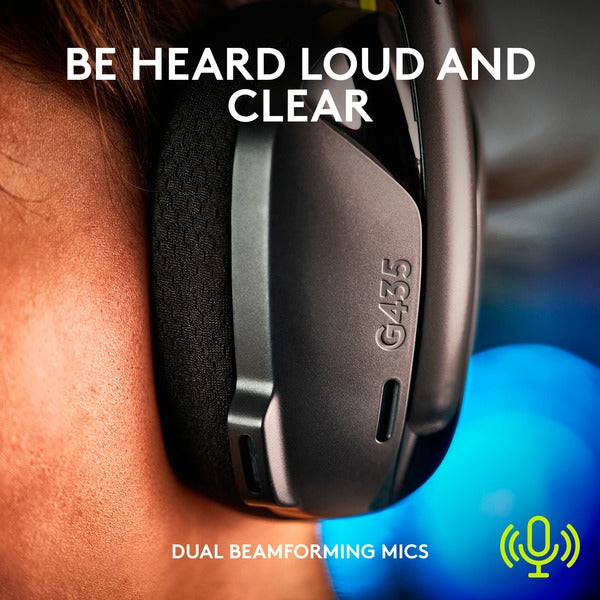 Logitech G435 LIGHTSPEED, casque gaming - vue 5