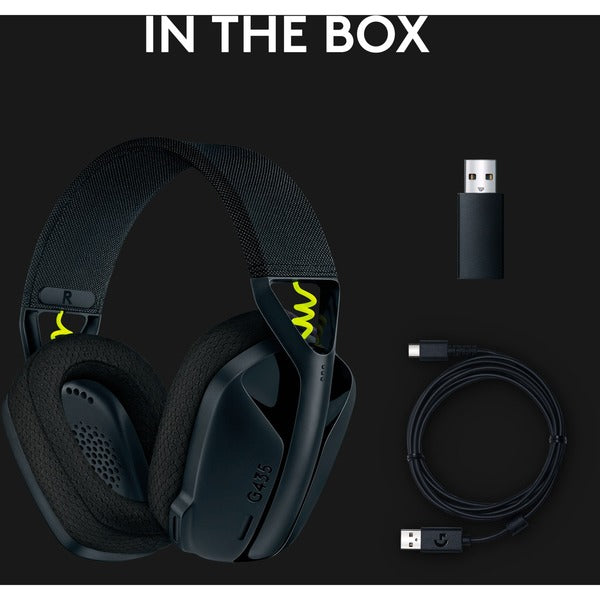 Logitech G435 LIGHTSPEED, casque gaming - vue 9