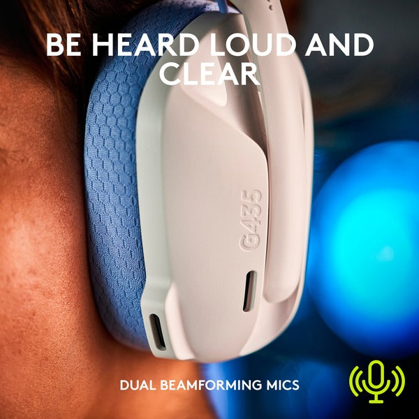 Logitech G435 LIGHTSPEED, casque gaming - vue 5
