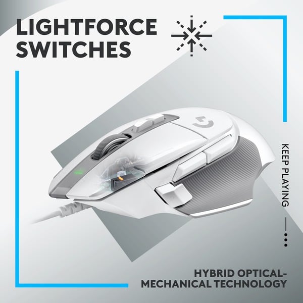 Logitech G502 X, souris gaming - vue 2